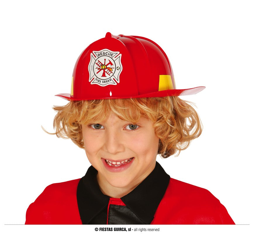 Punainen palomiehen kypärä lasten - Art Move Store Oy