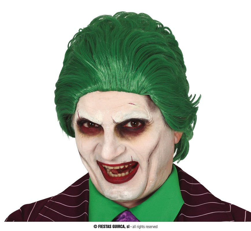 Jokeri peruukki, vihreä - Art Move Store Oy