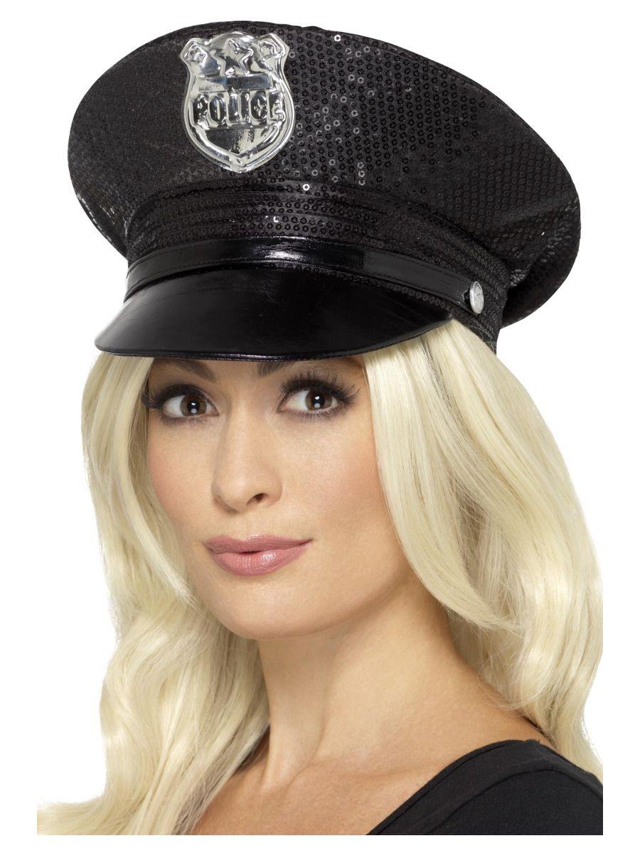 Poliisin hattu paljeteilla Fever - Art Move Store Oy